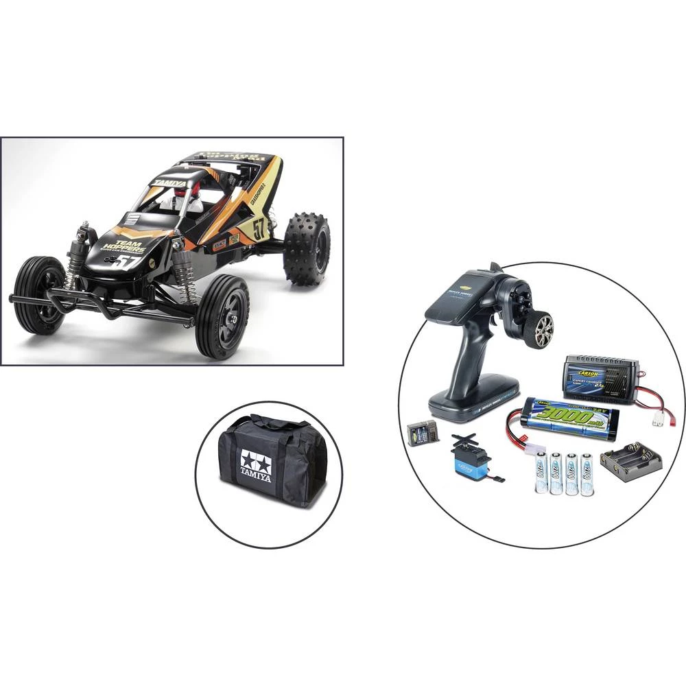 Tamiya The Grasshopper II, Set s četkama 1:10 RC model automobila električni buggy komplet za sastavljanje 2,4 GHz slika