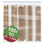 Quadrios 22P061 komplet ugljenoslojnih otpora 1 Ω aksijalno ožičen  0.25 W 5 % 1 Set