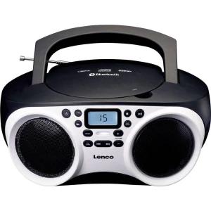 UKW CD radio Lenco SCD-501 AUX, Bluetooth, CD, UKW, USB Bijela, Crna slika