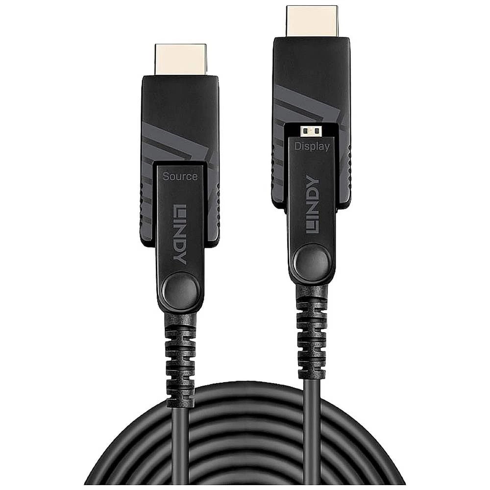 LINDY  priključni kabel HDMI-Micro-D utikač, HDMI-Micro-D utikač 100 m crna 38326  HDMI kabel slika