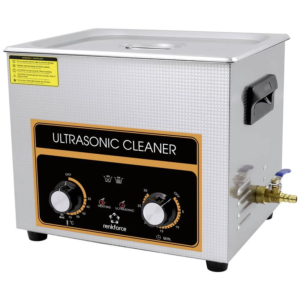 Renkforce  ultrazvučni čistač nakit, uredski pribor, radionica 240 W 10 l s grijanjem, s košarom za čišćenje slika
