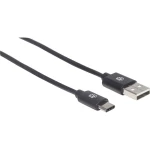 Manhattan USB kabel USB 2.0 USB-A utikač, USB-C™ utikač 3.00 m crna