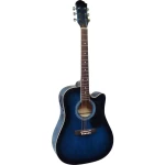 E-akustična gitara MSA Musikinstrumente CW 196 4/4 Plava boja