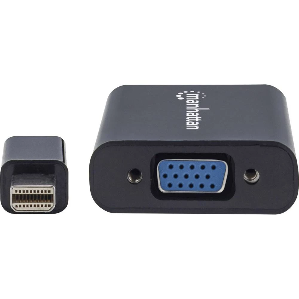 Mini-DisplayPort Adapter [1x Muški konektor Mini DisplayPort - 1x Ženski konektor VGA] Crna Manhattan slika