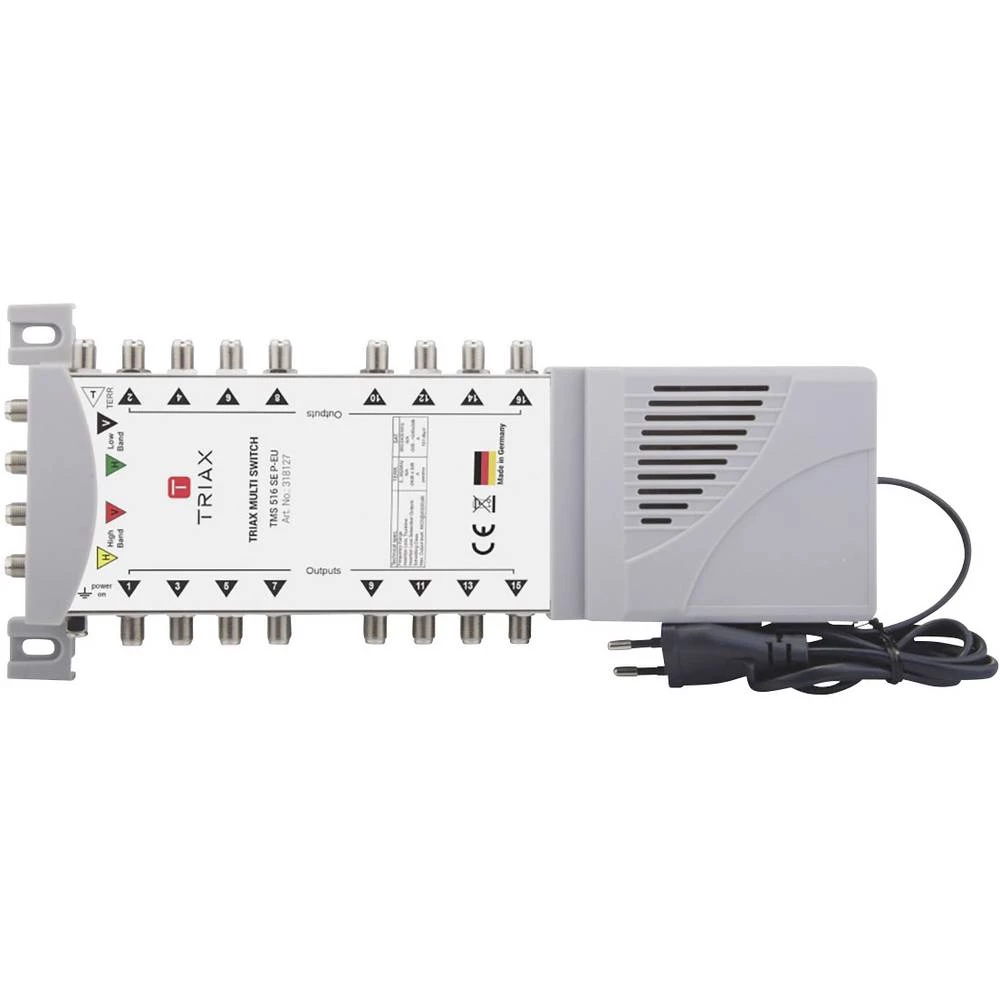 Satelitski multiprekidač Triax TMS 516 SE P-EU Ulazi: 5 (4 Sat/1 zemaljske) Broj sudionika: 16 slika