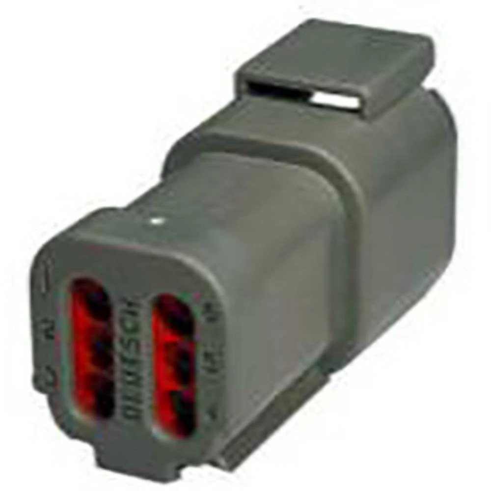 TE Connectivity Kućište kabelskog utiča DTM Ukupan broj polova 6 DTM04-6P-E003 1 ST slika