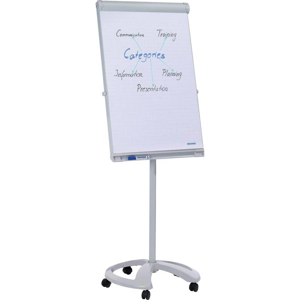 Franken flipcHART Mobil Deluxe (Š x V) 67 cm x 95 cm svijetlosiva uklj. poslužavnik, brisiva, prilagodljiva po visini, o slika