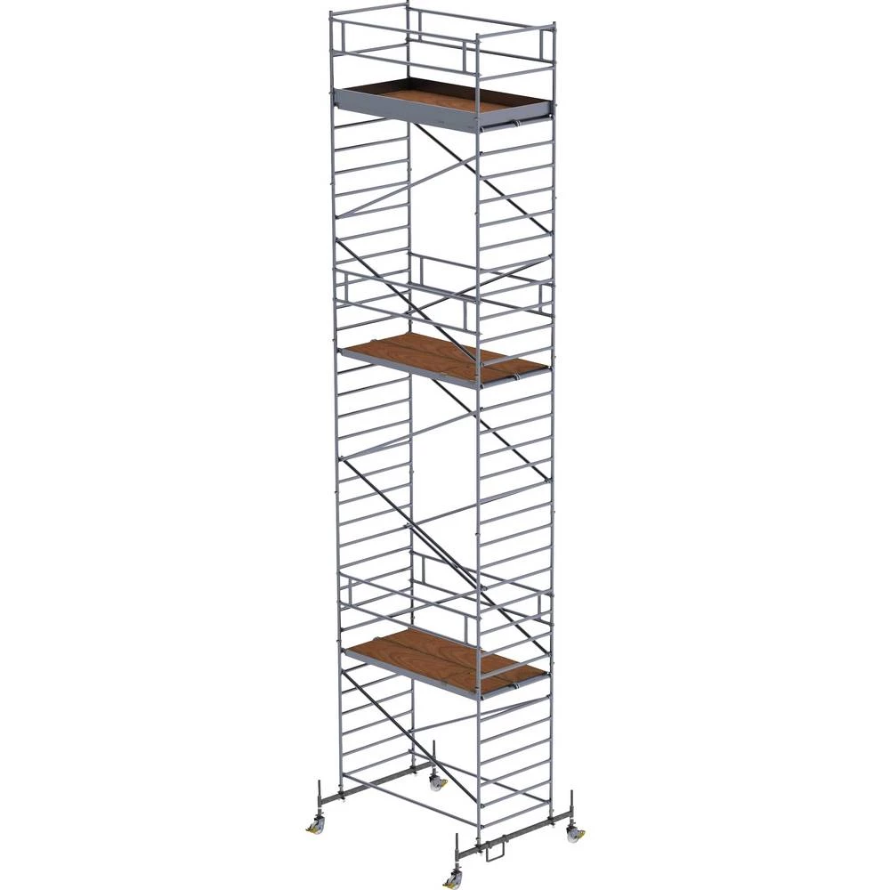 Günzburger Steigtechnik 174935 na roli montaža bez alata Radna visina (maks.): 11.5 m slika