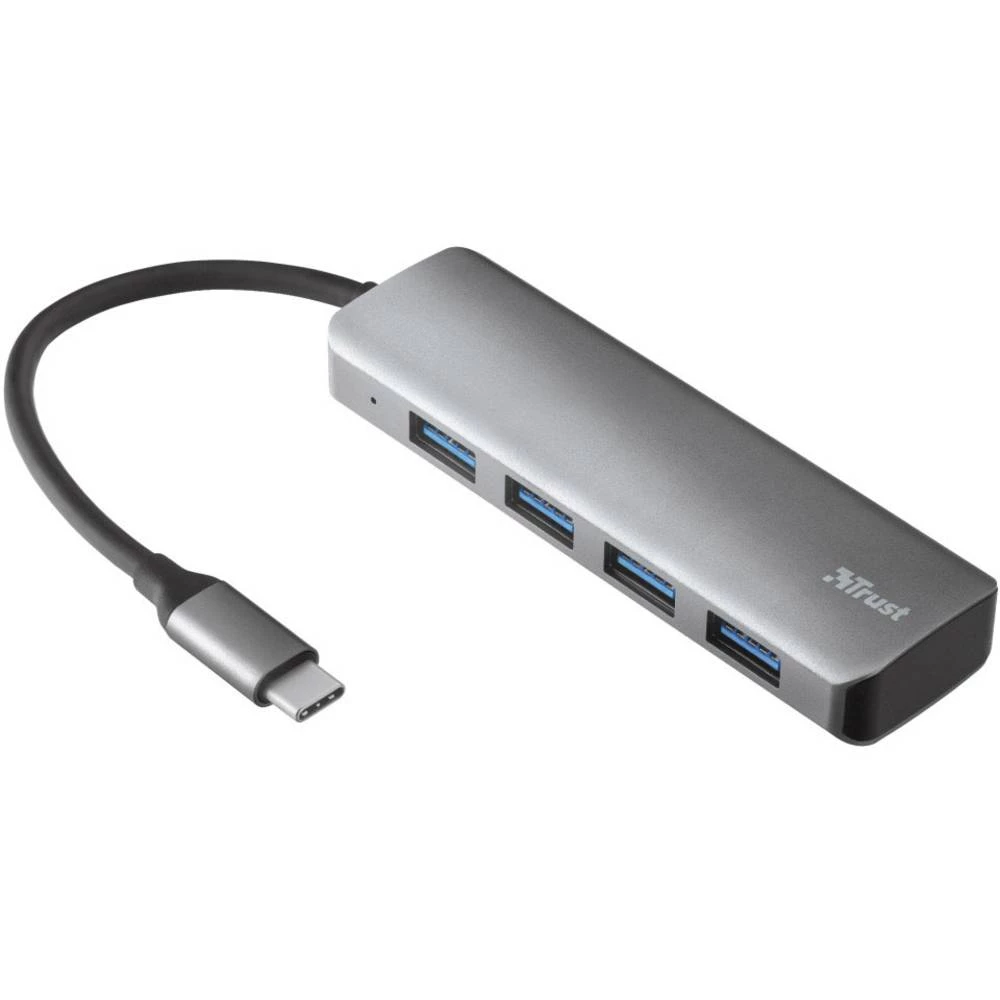 Trust HALYX USB 3.1-Hub Srebrna slika