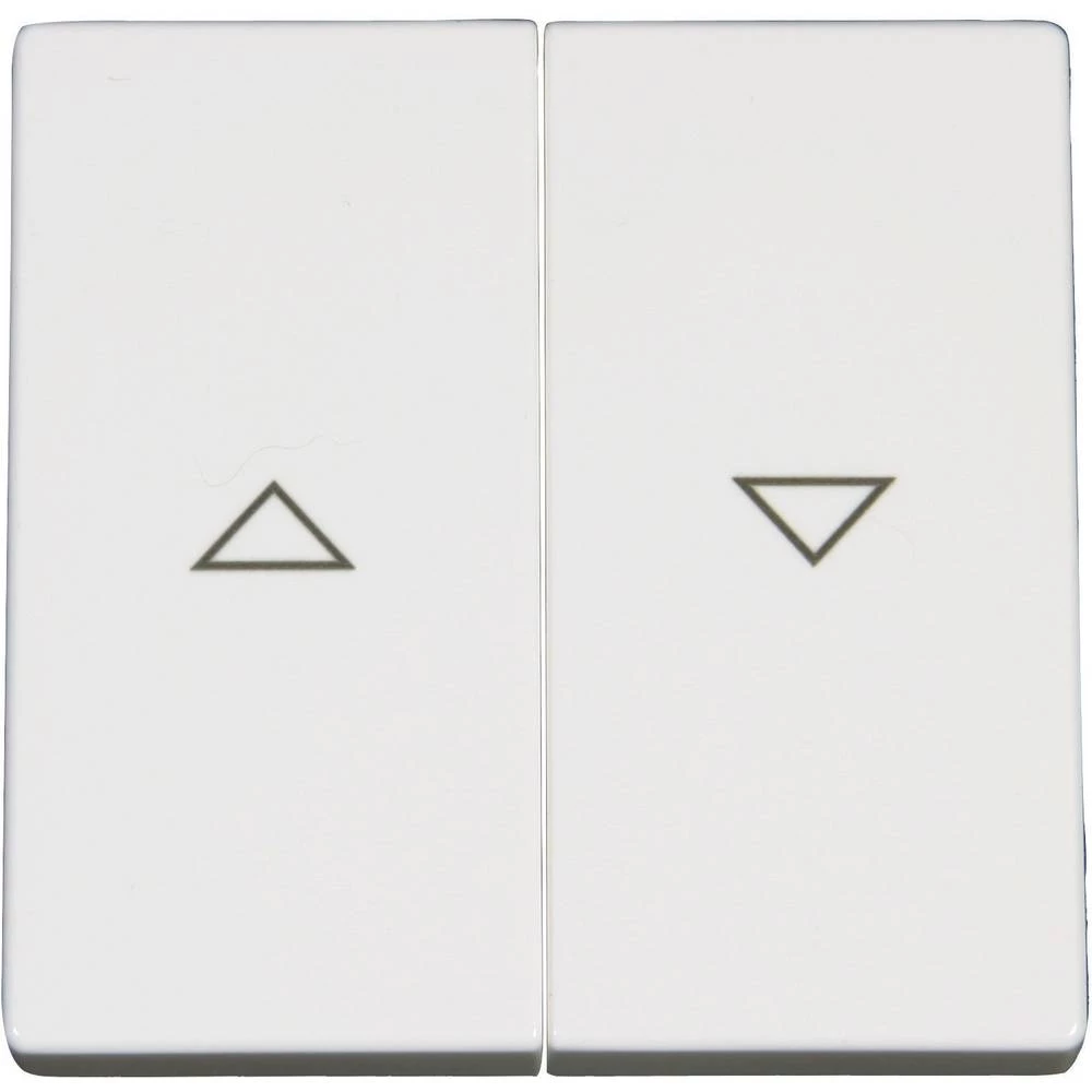 Busch-Jaeger poklopac s gumbom za okretni prekidač za rolete Solo bijela 1785 JA-84 slika