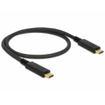 Delock USB-C kabel USB-C® utikač, USB-C® utikač 0.50 m crna 83042