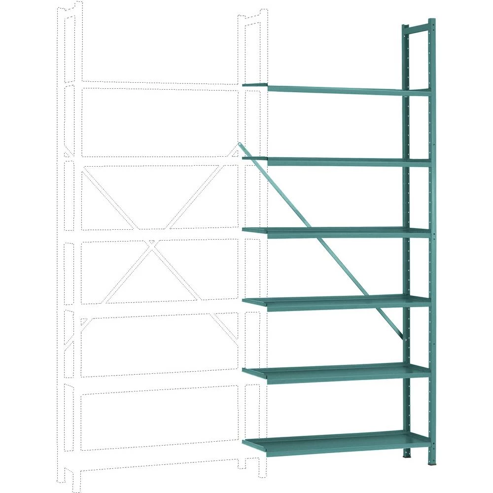 Dodatni modul regalne police (Š x V x d) 1280 x 2500 x 700 mm Čelični pod Manuflex RA3162.5021 slika