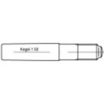 TOOLCRAFT TO-9978153 konusni klin (Ø x D) 16 mm x 140 mm čelik 10 St.