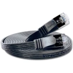 LAN (RJ45) Mreža Priključni kabel CAT 6 U/FTP 0.5 m Crna plosnati Slim Wirewin