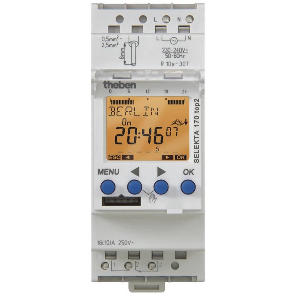 Uklopni sat Theben SELEKTA 170 top2 24V 12 V slika