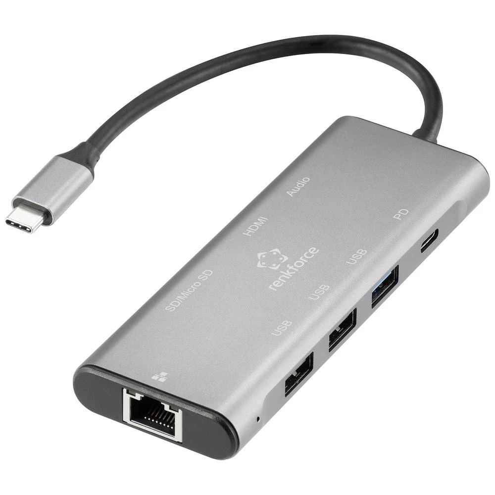 <br>  Renkforce<br>  RF-DKS-901<br>  USB-C® priključna stanica<br>  Pogodno za marku (priključne stanice za prijenosno računalo): Universal<br>  <br>  USB-C® Power Delivery<br> slika
