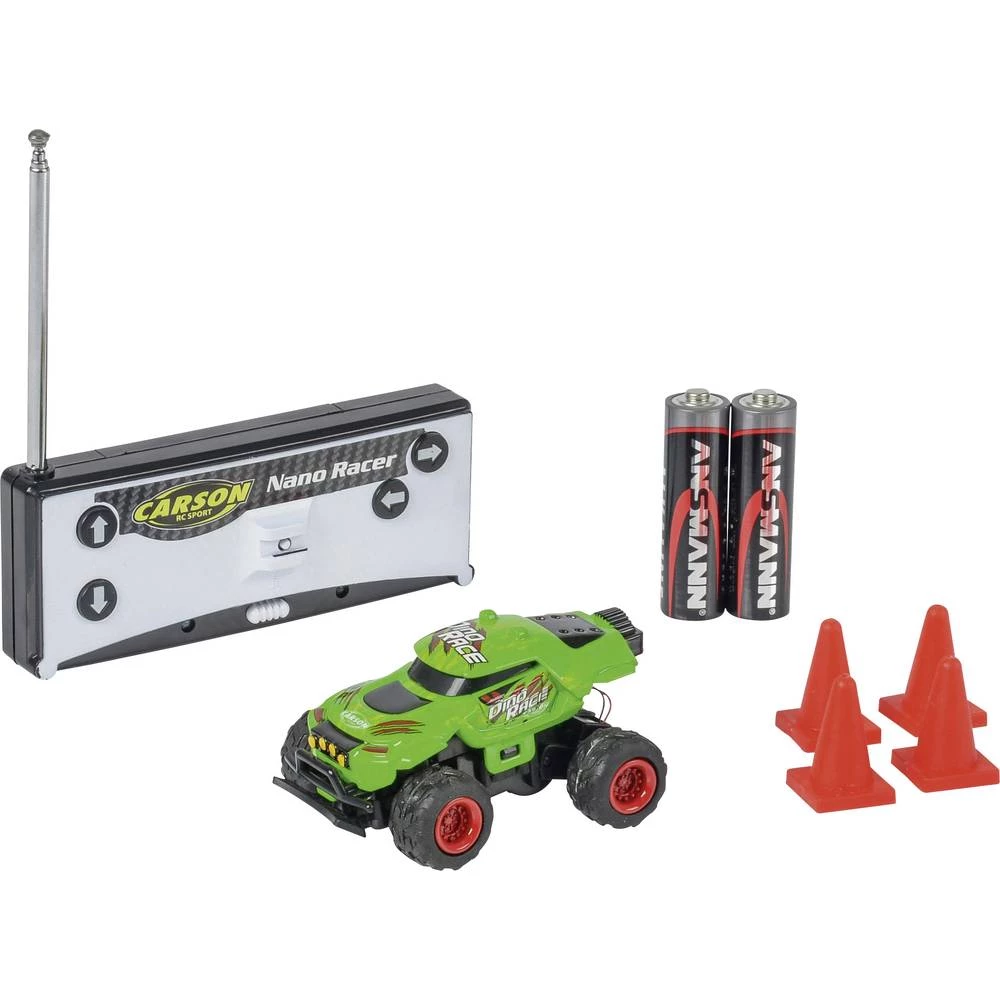 Carson RC Sport 500404185 Nano Racer Dino-Race 1:60 RC model automobila Električni Monstertruck Pogon na stražnjim kotačima (2WD slika