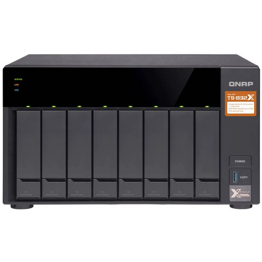 NAS-Server kućište QNAP TS-832X-2G 8 Bay slika