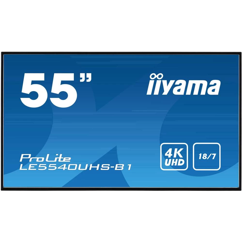 Digital Signage zaslon 138.68 cm 54.6 " Iiyama ProLite LE5540UHS ATT.CALC.EEK: B (A+++ - D) 3840 x 2160 piksel 18/7 slika