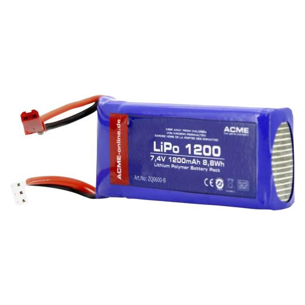 ACME baterija za modelarstvo (LiPo) 7.4 V 1200 mAh Broj ćelija: 2 Stick BEC slika