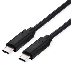 Roline USB kabel  USB-C® utikač, USB-C® utikač 1.00 m crna sa zaštitom 11.02.9082 slika
