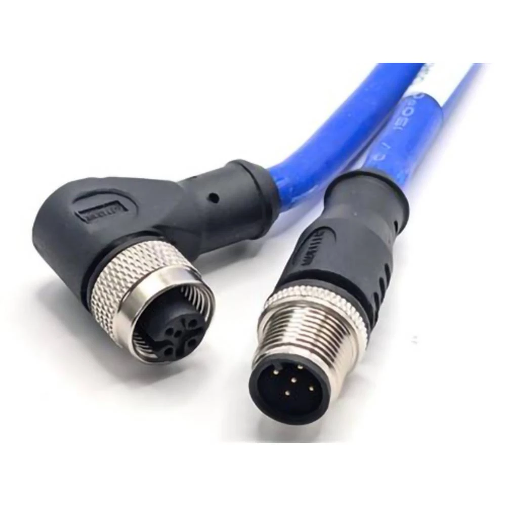 Mueller Electric C5AD82M005 utični konektor za senzor/aktivator M12 ravni muški konektor, letva sa ženskim kontaktima, k slika
