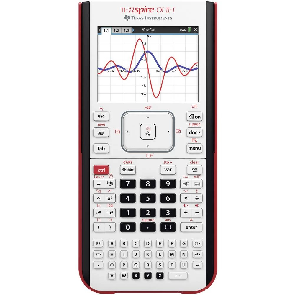 Texas Instruments NSPCXIIT grafički kalkulator crna  pogon na punjivu bateriju slika