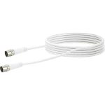 Antene, SAT Priključni kabel [1x Brzi muški konektor F - 1x Brzi muški konektor F] 5 m 10 dB četverostuko zaštićen Bijela Schwai