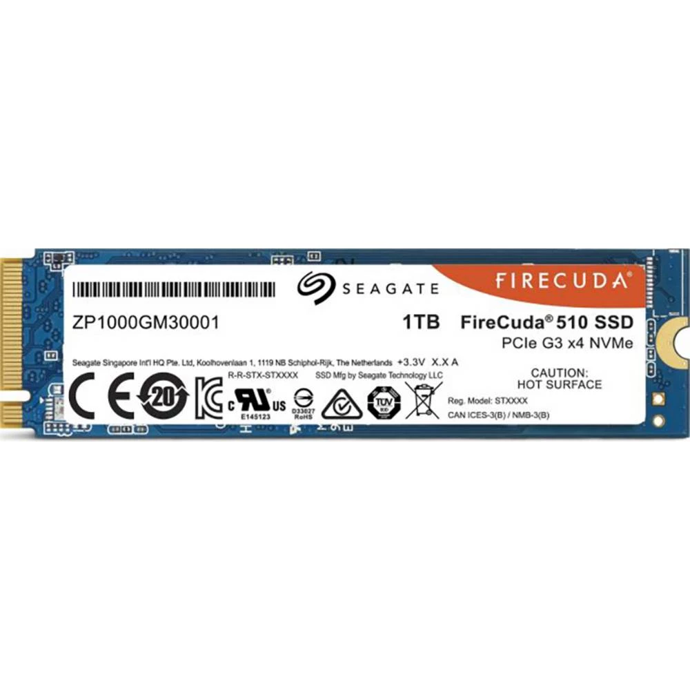 Seagate ZP1000GM30011 unutarnji M.2 SATA SSD 2280 1 TB FireCuda maloprodaja pcie 3.0 x4 slika
