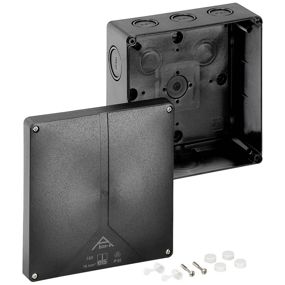 Spelsberg 49191601  priključna doza  (D x Š x V) 180 x 180 x 91 mm crna IP65 1 St. slika