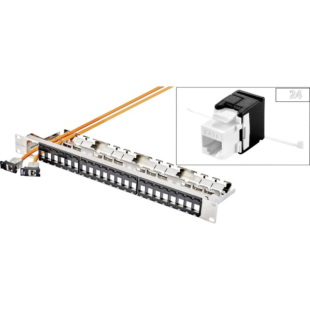 24 ulaza Mreža Patch panel Renkforce WF CAT 6 1 HE slika
