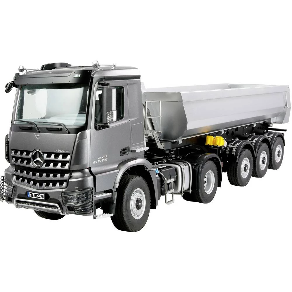 Amewi 22696 Mercedes-Benz Arocs Sattelzug mit Kippauflieger 4x4 1:14 RTR anthrazit 1:14 električni RC model automobila z slika