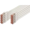 LAN (RJ45) Mreža Priključni kabel CAT 6 S/FTP 0.25 m Bijela Zaštićen s folijom, Sveukupno zaštićen, Sa zaštitom, Bez halogena, J slika