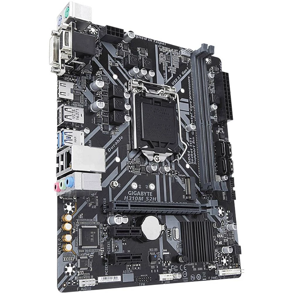 Matična ploča Gigabyte H310M S2H Baza Intel&reg; 1151 Faktor oblika Micro-ATX Set čipova matične ploče Intel&reg; H310 slika