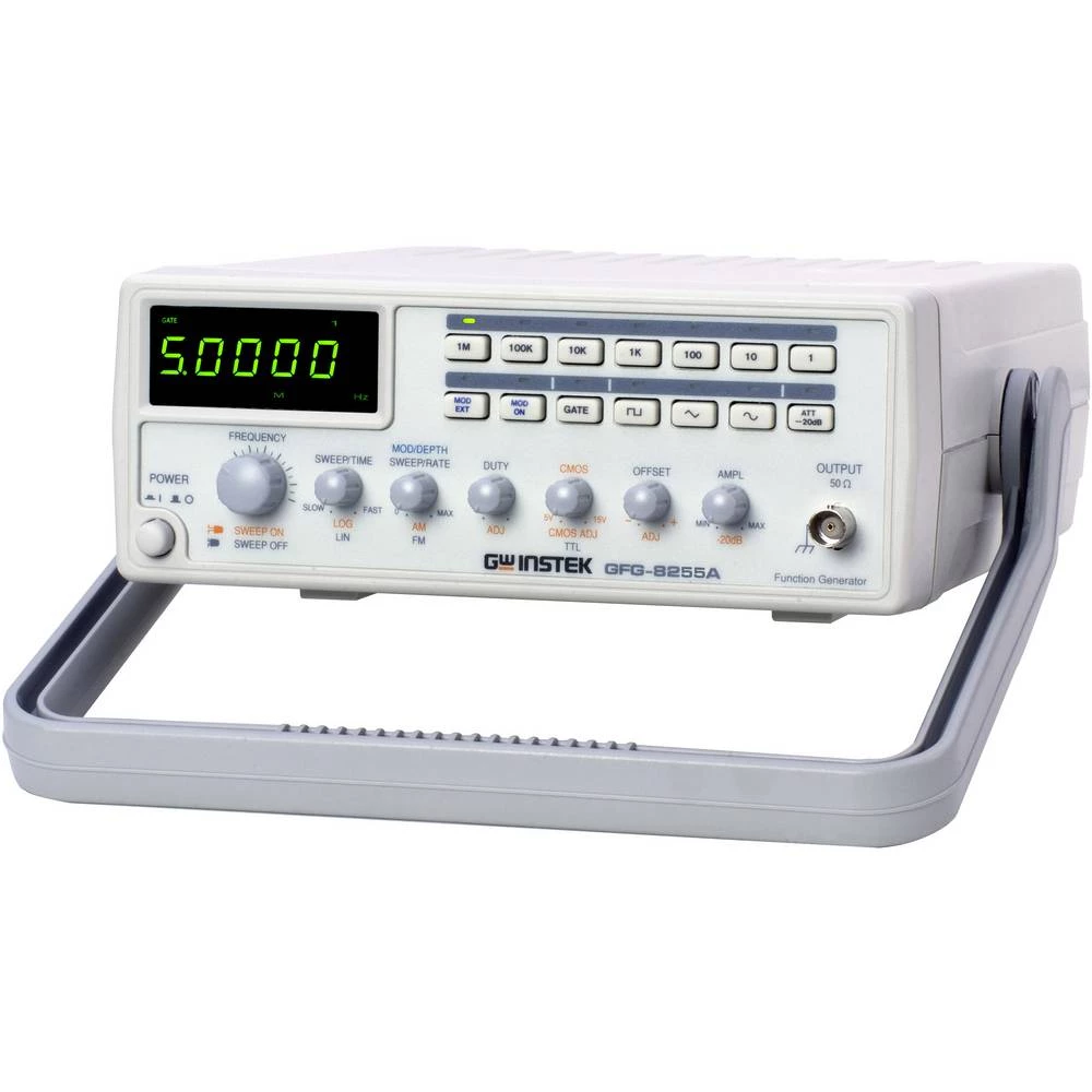 GW Instek GFG-8255A Funkcijski generator na struju 1-kanalni Trokut, Pravokutnik, Sinusni val , Rampa, TTL Tvornički standard (v slika