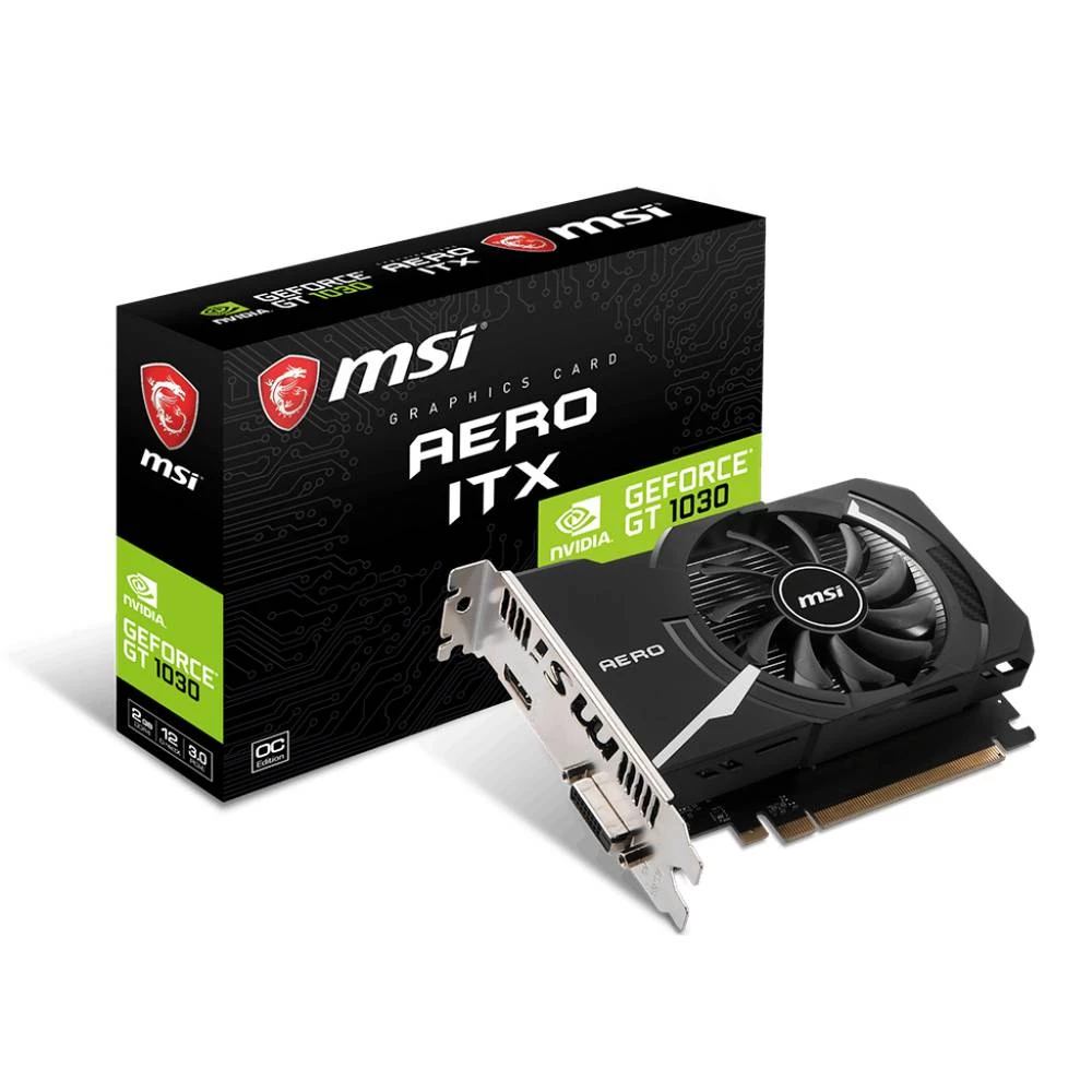 MSI V809-2824R GeForce GT 1030 2GB GDDR4 64-bit 3840x2160 piksela PCI Express x16 3.0 MSI grafička kartica  GT1030  2 GB    PCIe 3.0 x16 slika