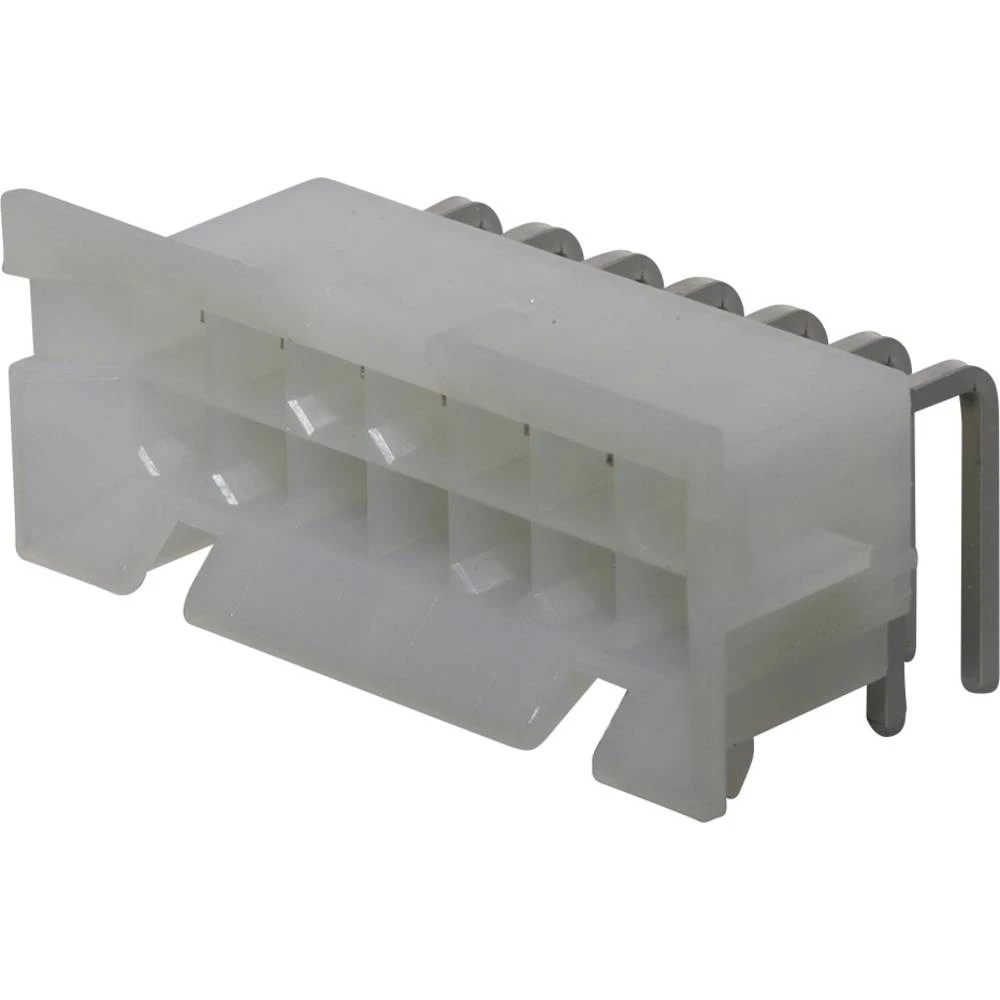 Molex 15246140 Mini-Fit BMI Header, Dual Row, Right-Angle, with Snap-in Plastic Peg PCB Lock, 14 Circuits, PA Polyamide slika