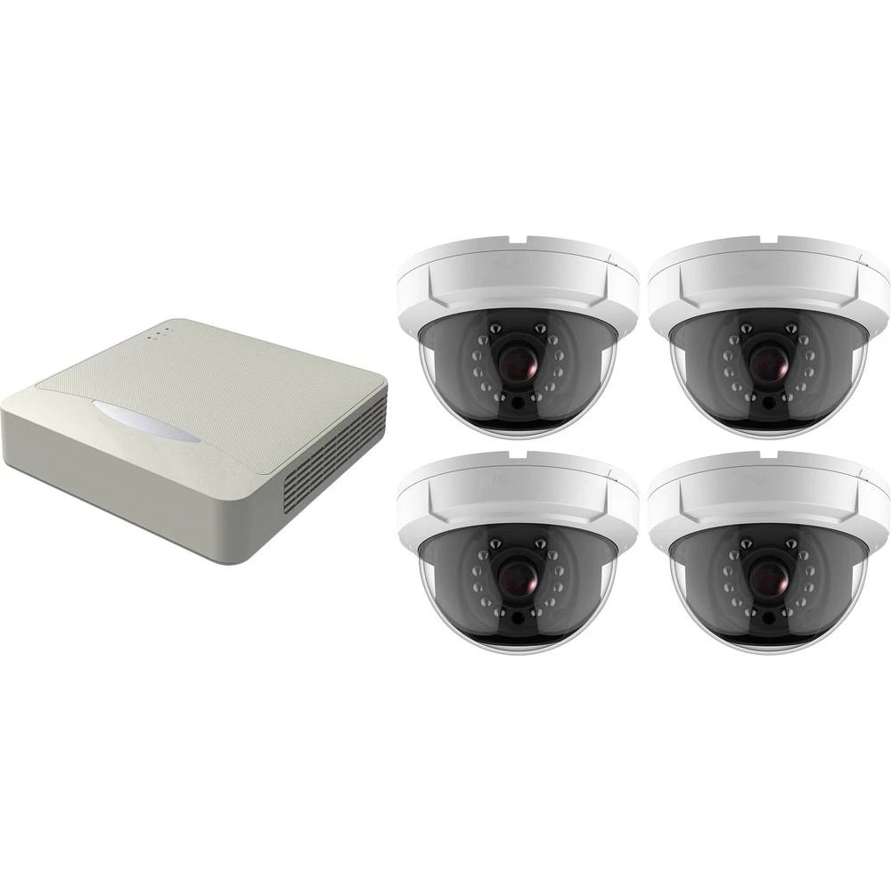 HD-TVI Set sigurnosne kamere 4-kanalni Sa 4 kamere 1920 x 1080 piksel HiWatch DS-H104Q + DS-T201 slika