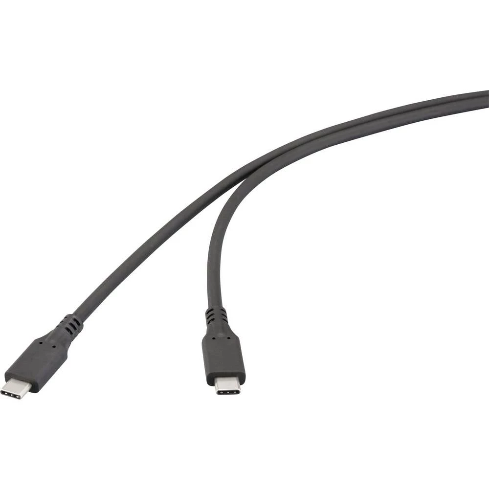 Renkforce USB kabel USB 4.0 USB-C® utikač 1.00 m crna RF-6830438 slika