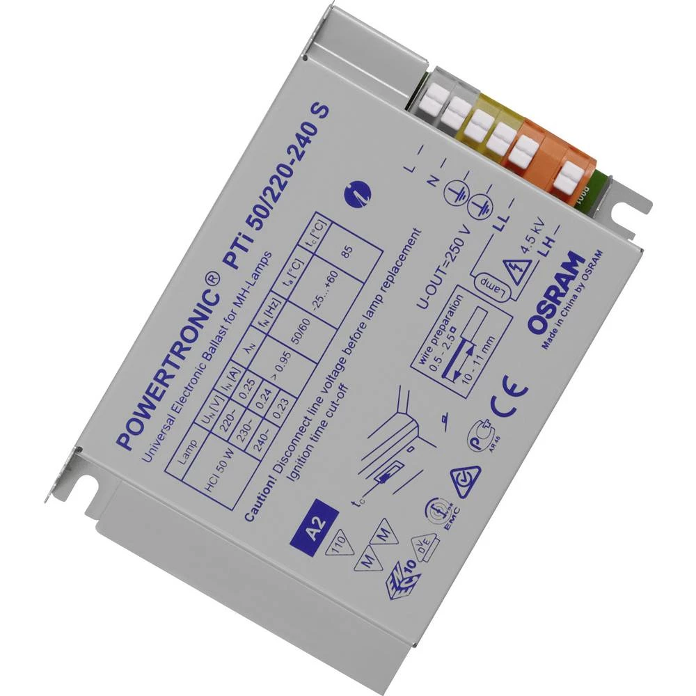 OSRAM Visokotlačna svjetiljka za pražnjenje Elektronička prigušnica 50 W (1 x 50 W) Za ugradnju svjetiljki, metalno kućište slika