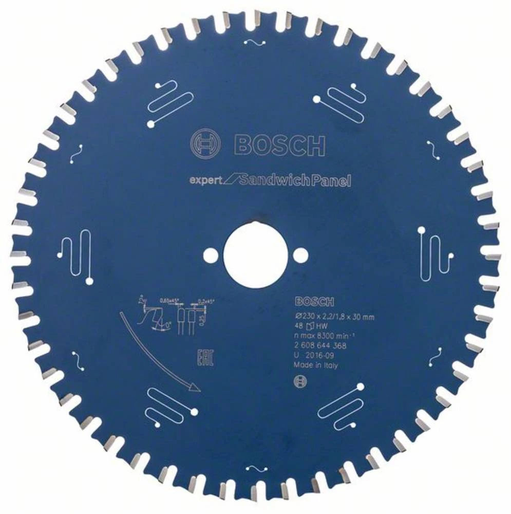 List kružne pile EX SH H 230x30-48, 230 x 30 mm, 48 Bosch Accessories 2608644368 promjer: 230 mm Broj zubaca (po inču): 48 Deblj slika