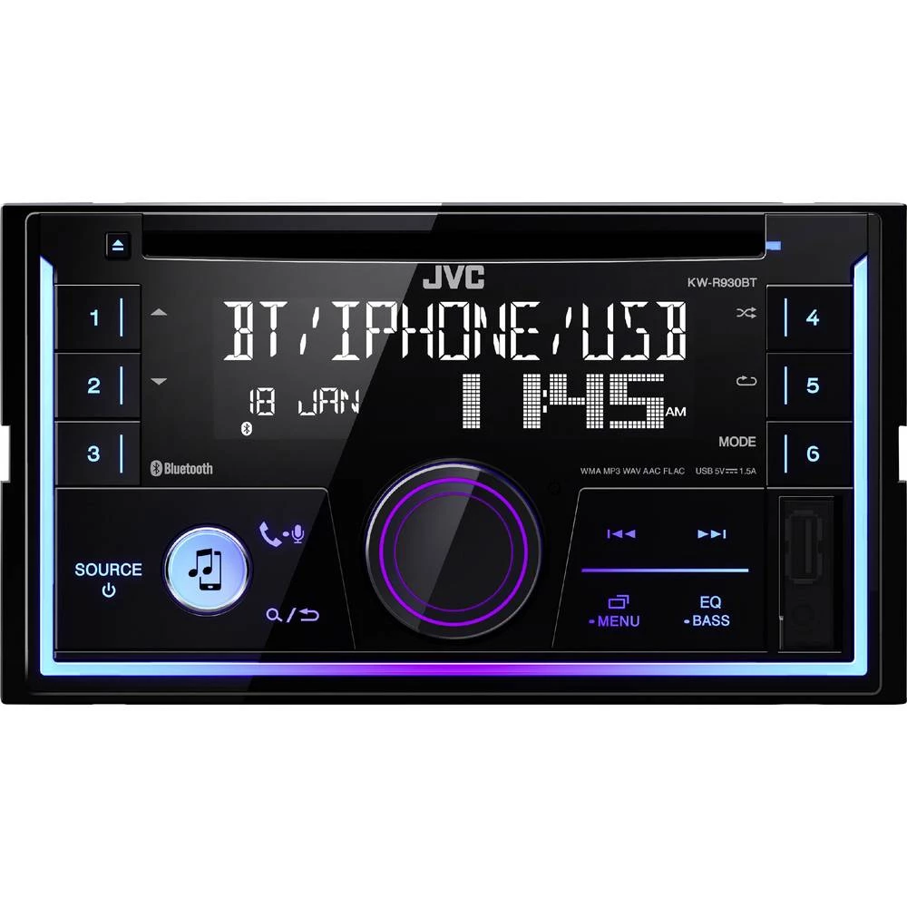 JVC KW-R930BT Autoradio Bluetooth&reg; telefoniranje slobodnih ruku, Priključak na upravljaču vozila slika