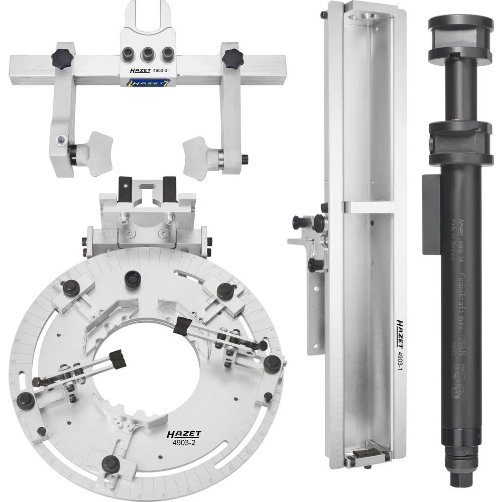 Stacionarni univerzalni zatezač opruge, 4-dijelni Hazet 4903/4 slika