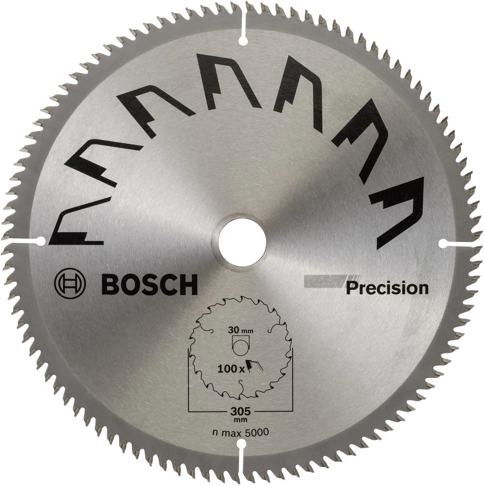 List kružne pile od karbida 305 x 30 mm Bosch Accessories 2609256B60 promjer: 305 mm Broj zubaca (po inču): 100 List pile slika