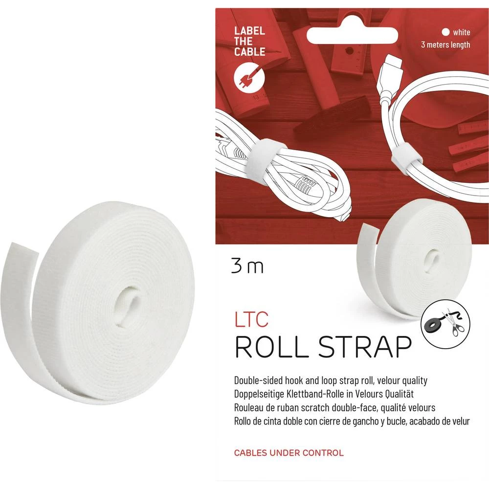 19 " Traka s čičkom Label the Cable LTC 1220 Bijela slika