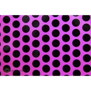 Folija za glačanje Oracover Fun 1 41-014-071-002 (D x Š) 2 m x 60 cm Neonsko-ružičasto-crna (fluorescentna) slika