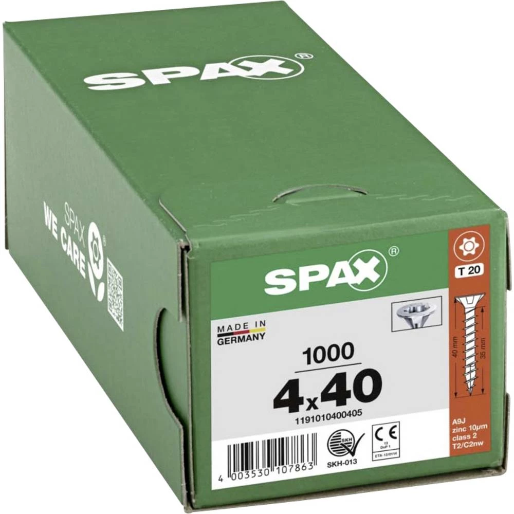 SPAX 1191010400405 R 88091 Senkkopf/T-STAR vijak za drvo 4 mm 40 mm T-STAR plus čelik WIROX 1000 kom. slika