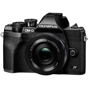 Olympus OM-D E-M10 Mark IV 1442 EZ Pancake Kit (EZ) digitalni fotoaparat 21.8 Megapixel crna uklj. standardni zoom obje slika