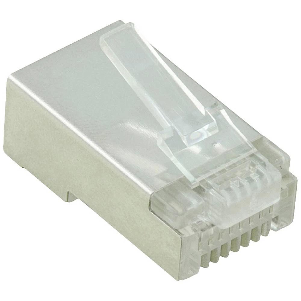 Value 21.99.3061 VALUE Modularni utikač oklopljeni, Cat.5e (Klasa D), 10 kom 21.99.3061 ravni muški konektor prozirna slika