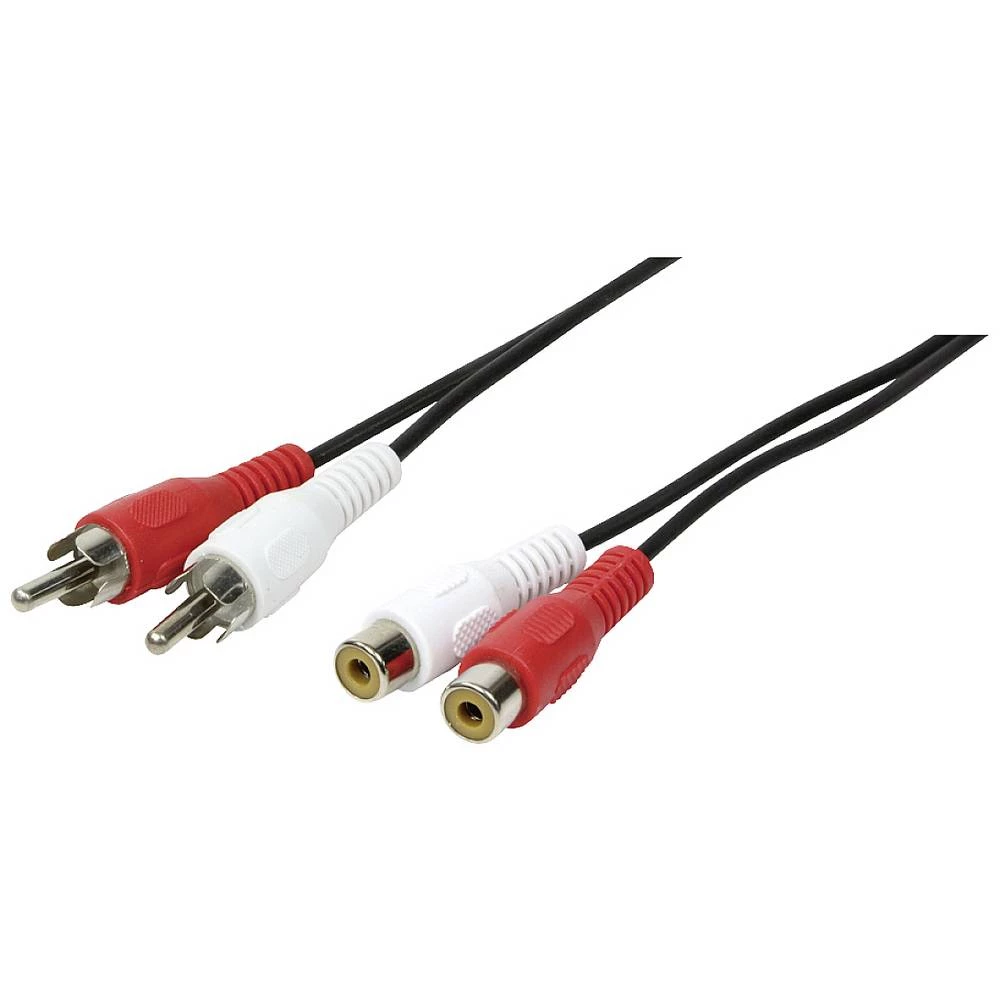 LogiLink CA1038 Cinch audio priključni kabel 10.00 m crna (mat) slika